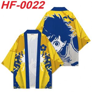 8 styles de t-shirts, capes et kimonos de cosplay Anime Blue Lock, Haori Yukata japonais, costume unisexe pour Halloween - Product Image 6