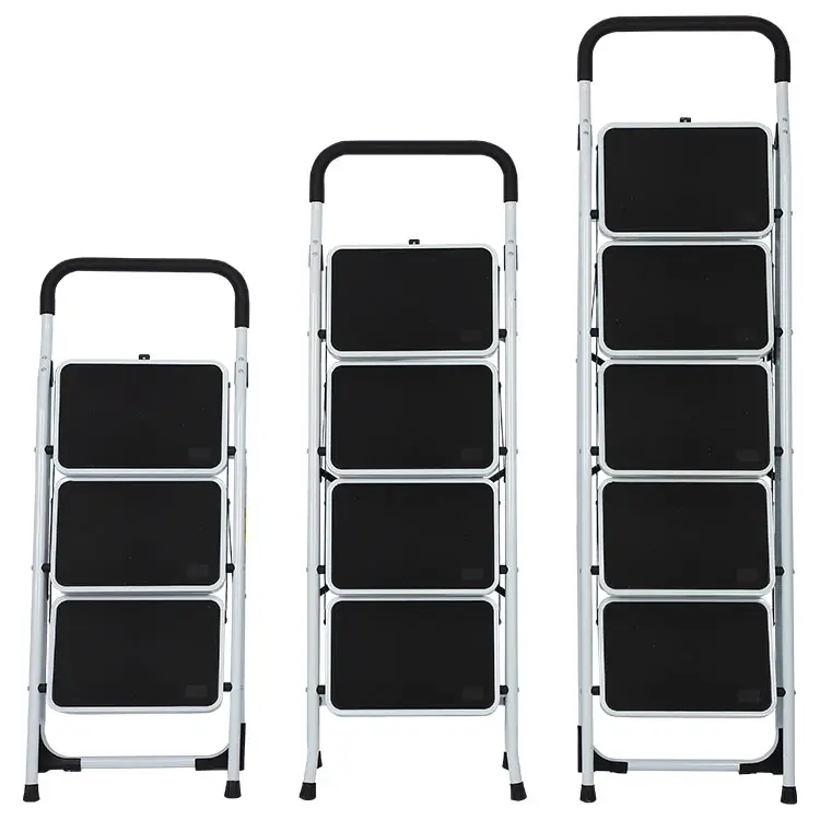 Hot Selling Multipurpose 6 Steps Trap Ladder Vouwkruk Magazijn Mobiele Veiligheid SY-300 Stalen Trapladder