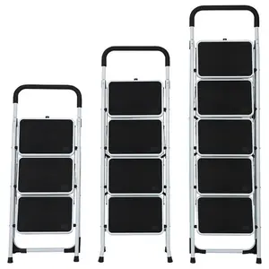 Gran Venta de escalera de paso multiusos de 6 escalones taburete plegable almacén de seguridad móvil escalera de paso de acero SY-300