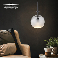 Lampe suspendue de salle à manger en aluminium de style minimaliste, abat-jour en verre, adaptée à la table basse, à la table de chevet, au salon, à l'îlot de cuisine