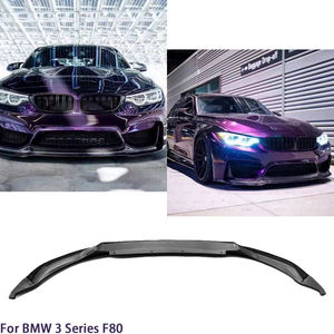 สำหรับ BMW ซีรีส์ 3 F30/M3 F80 ซีดาน ชุดแต่งสเกิร์ตหน้าคาร์บอนไฟเบอร์ทรง V ปี 2013-2019 - Product Image 2