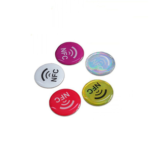 Biểu tượng tùy chỉnh mã QR 25 mét RFID ntag213 NFC Mini tag chống kim loại PVC + Epoxy Sticker - Product Image 2