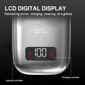 Máquina de <span class=keywords><strong>afeitar</strong></span> eléctrica recargable <span class=keywords><strong>para</strong></span> hombres, afeitadora de <span class=keywords><strong>barba</strong></span>, <span class=keywords><strong>bigote</strong></span>, LCD inteligente, cuerpo completo, Metal, flotante - Product Image 5