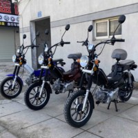 Moto Essence Neuve 49cc 50cc 110cc, Cyclomoteur Populaire avec Siège Rembourré, Mini Moto à Carburant