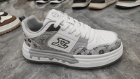Chaussures Quotidiennes pour Hommes, Sneakers en Cuir Véritable et Maille, Légères, Résistantes à l'Usure, Absorbant la Transpiration, Anti-Odeur, Toutes Occasions