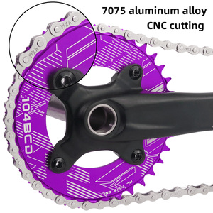 VXM 104BCD MTB 내로우 와이드 싱글 체인링 알루미늄 합금 경량 안티드롭 32T-38T 산악 자전거 호환 가능 - Product Image 3