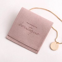 Bolsa de Joyería de Microfibra Personalizada con Logotipo, Antirrayaduras y Antipolvo, Bolsa de Almacenamiento de Joyas Antirrayaduras y Antipolvo