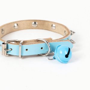 Collar para Perro con Púas y Tachuelas, Correa de Cuero PU Resistente, Anti-Mordidas, Estilo Punk, Ajustable para Perros Pequeños, Gatos y Cachorros - Product Image 6