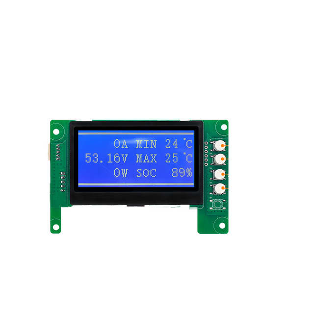 TDT BMS Accessories LCD Display - Clear Key Screen Views for Voltage, Current, SOC & Temperature, Essential BMS Monitor Screen