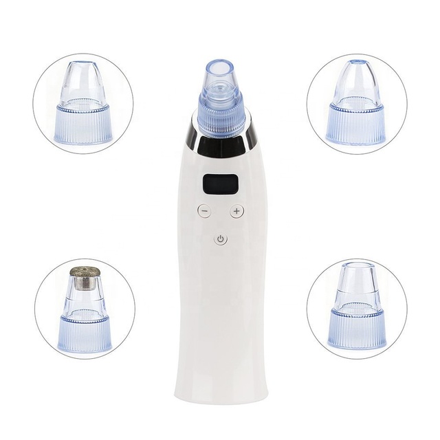 Home Beauty Hand Held Vacuum Blackhead Remover Black Color Small Bubble Pore Cleaner Comedo Suction Skin Rejuvenation Device