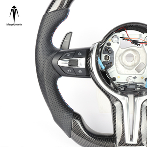 Volant sport en fibre <span class=keywords><strong>de</strong></span> carbone personnalisé <span class=keywords><strong>de</strong></span> qualité supérieure pour BMW F30 F10 E90 E92 Série 3 Série 5 X5x6 E90 E92 Volant LED - Product Image 3