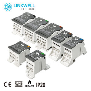 Bloc de jonction de distribution sur rail DIN IP20 250A avec couvercle transparent pour armoires <span class=keywords><strong>électrique</strong></span>s industrielles - Product Image 2