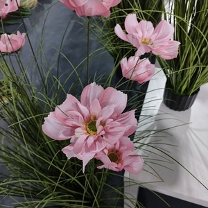 Plante artificielle en pot, herbe d'oignon, fleur de Gesang, herbe de chien, fausse fleur décorative pour centres commerciaux, hôtels et décorations florales - Product Image 4