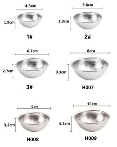 6 tailles bricolage <span class=keywords><strong>demi</strong></span>-boule ronde moule à gâteau <span class=keywords><strong>demi</strong></span>-cercle tartes aux oeufs pudding crème glacée Xue Mei Niang Fondant moules Gadgets de cuisson - Product Image 6
