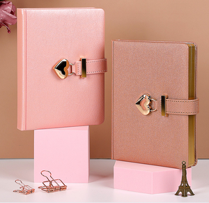 School Stationery Students Gift Love Lock Diary Book Exquisite Gift Box <strong>Perfect</strong> <strong>Binding</strong> Leather <strong>Notebook</strong> - Product Image 6