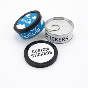 Boîte d'emballage personnalisée avec logo, boîte ronde en fer blanc, boîtes de conserve scellées avec anneau de traction - Product Image 3