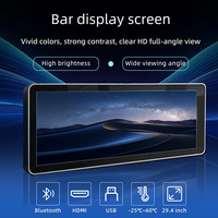 Pantalla Publicitaria de Barra Estirada de 29.4 Pulgadas, DC12-24V, 4G, Montaje en Techo, Pantalla de Información para Autobús Urbano, Tren, OEM Disponible