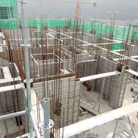 Panneaux de coffrage en aluminium métallique réutilisables et robustes pour la construction de murs permanents et système de coffrage de dalles