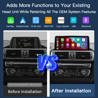 CARABC Autoradio Écran 10.25 Pouces Système Linux avec Android Auto Carplay pour BMW NBT F10 F15 F20 F25 F30 F48