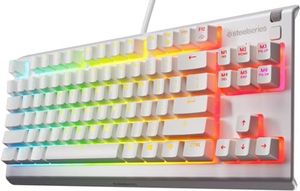 <span class=keywords><strong>Clavier</strong></span> de jeu OEM ODM <span class=keywords><strong>Apex</strong></span> 3 <span class=keywords><strong>TKL</strong></span> blanc RGB, format compact sans <span class=keywords><strong>clavier</strong></span> numérique, éclairage RGB 8 zones, résistance à l'eau et à la poussière - Product Image 2