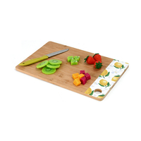 Planche à découper de service, pour légumes, fruits, fromage en bambou, design de service avec tiroir