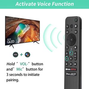 Télécommande vocale RMF-TX800U pour téléviseurs intelligents <span class=keywords><strong>Sony</strong></span> avec commande vocale pour les séries XR/XBR/KD/K 4K LED <span class=keywords><strong>OLED</strong></span> Google/Android - Product Image 5