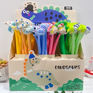 New 36Pcs Phim Hoạt Hình Khủng Long Động Vật Trung Tính Gel Bút Dễ Thương Sáng Tạo Trẻ Em Vẽ Bằng Văn Bản Học Sinh Văn Phòng Trường Mực Đen Gel Bút - Product Image 1
