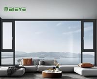 Ventanas y Puertas Exteriores Modernas de Alta Resistencia, de Aleación de Aluminio, Perfil Delgado, Insonorizadas, con Certificación Energy Star, Doble Acristalamiento