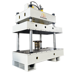 Prensa Hidráulica de Tres Vigas y Cuatro Columnas de 400T con Bomba de Motor y PLC para Prensado en Caliente de Palés de Madera y Moldeo de Materiales Compuestos - Product Image 1