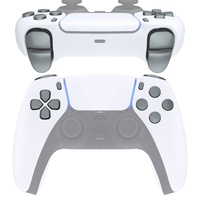 Kit complet de boutons personnalisés en métal gris pour la direction et les joysticks d'action pour PS5 Bdm010 Bdm020