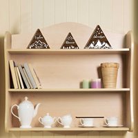Ensemble de 3 panneaux en bois sur le thème de la montagne, décoration rustique pour la forêt, décoration murale pour cabane, maison, chambre d'enfant, cadeau
