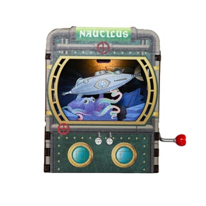 Boîte à musique en bois à manivelle de la boîte à musique <span class=keywords><strong>Pinocchio</strong></span> pour cadeau - Product Image 6