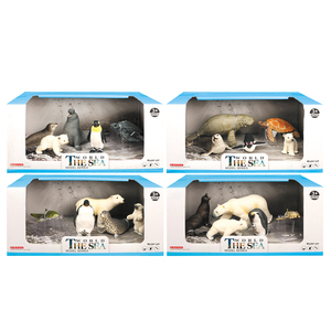 Gấu Bắc Cực Thực Tế Chim Cánh Cụt Biển SƯ TỬ Walrus Soild Mini Động Vật Biển Bằng Nhựa Mô Hình Đồ Chơi - Product Image 1