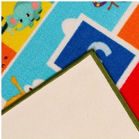 Karpet anak motif angka pelangi, karpet untuk bermain ABC, karpet edukasi untuk anak-anak, belajar