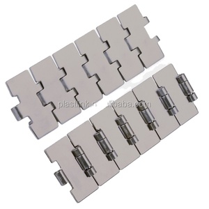 Nhà Máy Bán buôn ss881 thép không gỉ phẳng hàng đầu chuỗi bên uốn cho băng tải tự động chiều rộng phạm vi 82.6-190.5mm - Product Image 2