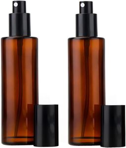 Set de Botellas de Vidrio para Suero Cosmético para el Cuidado de la Piel, 20ml-120ml, Hombro Plano, Ámbar, Vacías, con Bomba Dosificadora, Pulverizador, Tapa y Serigrafía Personalizada - Product Image 2