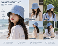Sombrero de Pescador de Algodón Lavado Personalizado con Logotipo Bordado Vintage, Fabricante OEM ODM
