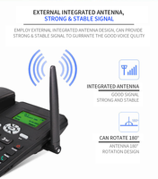 Teléfono Fijo Inalámbrico con SIM ETS-6588 GSM, Ranura Doble para SIM con Función de SMS