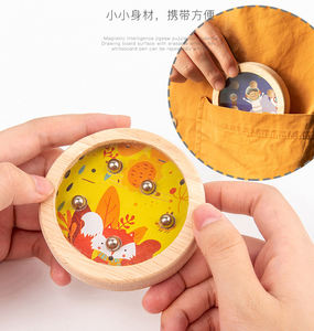 <span class=keywords><strong>Jeu</strong></span> <span class=keywords><strong>de</strong></span> boules <span class=keywords><strong>de</strong></span> palmier en bois pour adulte, jouet éducatif pour enfant, mini perles à marcher, pour l'équilibre, idéal pour un bébé, 4 pièces - Product Image 2