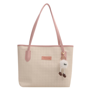 <span class=keywords><strong>Sac</strong></span> fourre-tout décontracté <span class=keywords><strong>en</strong></span> PU grande capacité avec fermeture éclair <span class=keywords><strong>pour</strong></span> femme, idéal <span class=keywords><strong>pour</strong></span> le travail et les étudiants, collection Printemps 2024, <span class=keywords><strong>en</strong></span> polyester - Product Image 1