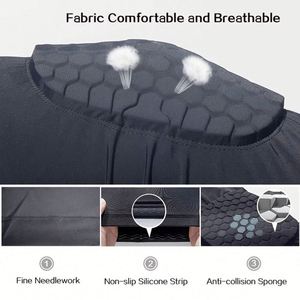 1 pièce Manchon de protection élastique pour bras et genou en mousse alvéolée, pour basketball et volleyball, avec soutien professionnel - Product Image 4