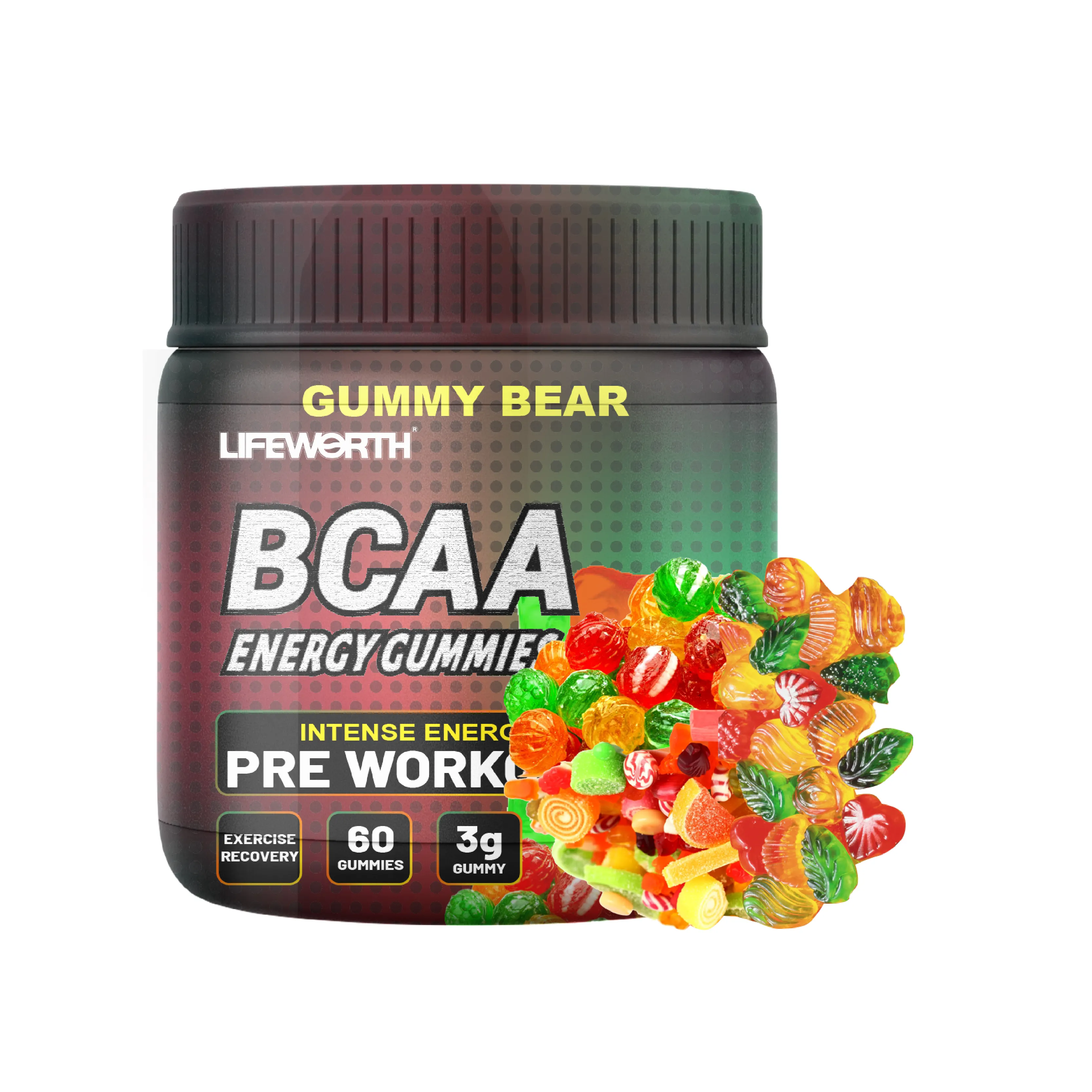 ليفوورث-خلاصة ليوكين إيسوليوكين ، و فالين 2:1:1 BCAA gummies/gummy ، فيتامينات سي ، زيادة كتلة العضلات