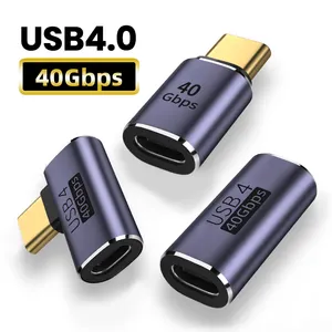 100W USB4.0 40gbps C型OTG适配器迅雷3 USB C公对C型母快充转换器