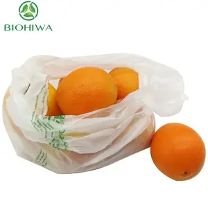 Buen proveedor de bolsas de productos biodegradables de China, verduras/frutas empaquetadas, buena capacidad, precio bajo