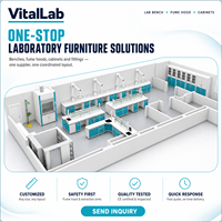 Hotte de laboratoire en acier au design moderne, plan de travail résistant aux acides pour usage scolaire et hospitalier, préparation d'échantillons, laboratoire de chimie analytique