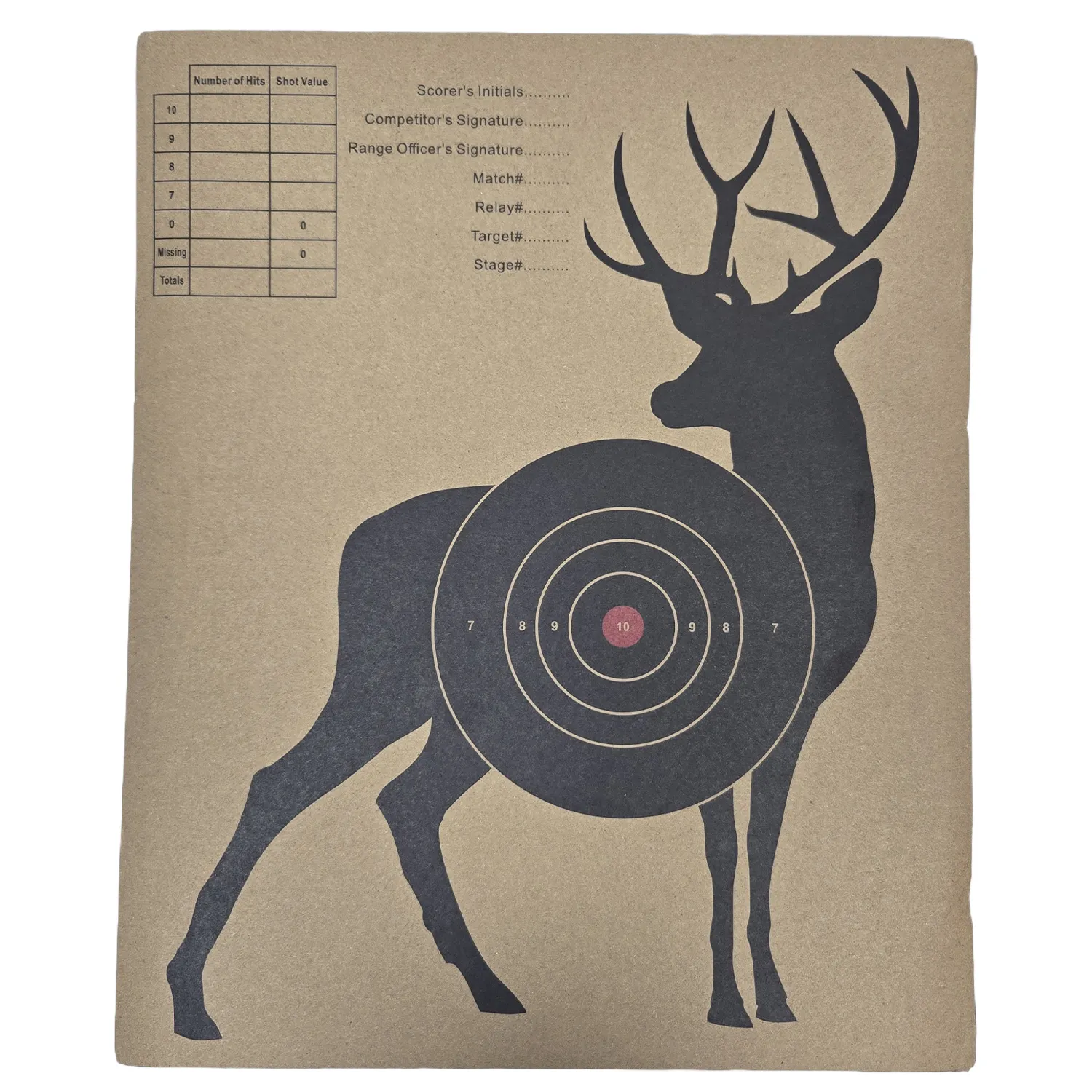 OUTDOORS INNOVATIVE DESIGN Durable Paper Target Silhouette Shooting Target