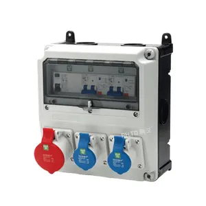 Caja de salida eléctrica industrial con enchufe de medidor combinado de distribución a prueba de agua PHLTD
