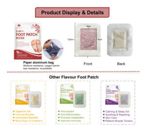 <span class=keywords><strong>2026</strong></span> OEM Biologische Gember Voet <span class=keywords><strong>Detox</strong></span> Pads Gezondheid Voetpleister voor Effectieve Lichaams- en Voetreiniging Verwijdert Toxinen - Product Image 3