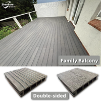 Planches de terrasse en composite WPC, anti-UV, résistantes aux intempéries, longue durée de vie, faible entretien, aspect bois