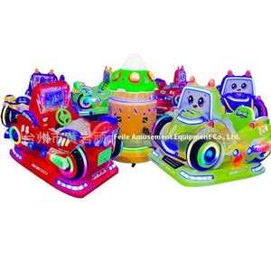 Manège rotatif 6 places en forme de train, équipement de divertissement extérieur pour enfants - Product Image 4